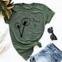 Dam T-shirt med maskros 2