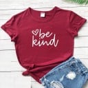 T-shirt med tryck för kvinnor A1323 1