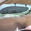 Solskydd för bakrutan på bilen Fin nylon nätväv Oval form 100 x 50 cm Fäste med sugkoppar Skugga för passagerare bak 4