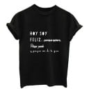 T-shirt dam med tryck B392 2