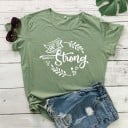 T-shirt dam med tryck B395 5