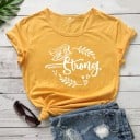 T-shirt dam med tryck B395 11