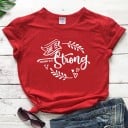 T-shirt dam med tryck B395 14