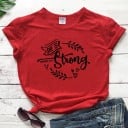 T-shirt dam med tryck B395 15
