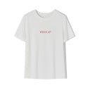 Vit T-shirt för kvinnor med tryck A1223 2