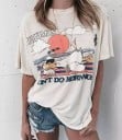 Vit T-shirt för kvinnor med tryck A1235 1