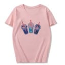 T-shirt dam med drinktryck 1