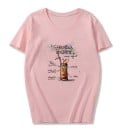 T-shirt dam med drinktryck 2