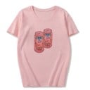 T-shirt dam med drinktryck 5