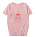 T-shirt dam med drinktryck 10