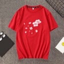 Dam T-shirt med blomtryck A1303 4
