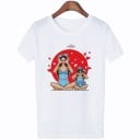 Dam T-shirt med mamma och dotter tryck 1