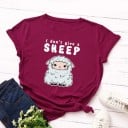 Dam T-shirt med fårtryck 2
