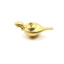 Miniatyr guldte kanna för dockor Kanna med lång böjd pip och lock Leksakstillbehör i plast 1,2 x 2,6 cm 3