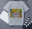Grå T-shirt för kvinnor med tryck 7