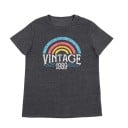 Dam T-shirt med vintagetryck 1