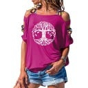 Dam T-shirt med utskärningar A1258 10