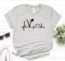 T-shirt för kvinnor med vegansk symbol 4