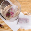Tomma tepåsar med dragsnöre 100 st För löste och egna örtblandningar Vit non-woven textil Mått 7 x 5 cm 7