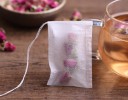 Tomma tepåsar med dragsnöre 100 st För löste och egna örtblandningar Vit non-woven textil Mått 7 x 5 cm 8