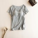 Dam T-shirt med förstärkt byst 5