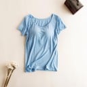 Dam T-shirt med förstärkt byst 6