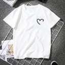T-shirt dam med hjärta A791 1