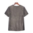 T-shirt i guld för kvinnor 2