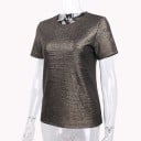 T-shirt i guld för kvinnor 4