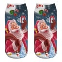 Dámské vánoční ponožky s 3D potiskem Santy 13