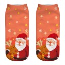 Dámské vánoční ponožky s 3D potiskem Santy 14