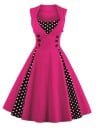 Vestido vintage de mujer con lunares 8