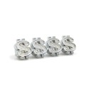 Dekorativa ventilkåpor för däck i form av dollar-symbol Plast och koppar Glänsande metallutseende Mått 1,5 x 1,5 x 1,5 cm Set med 4 stycken 1