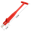 22.4 cm Car Tyre Valve Remover with Plastic Handle and 4.1 cm Steel Rotating Tip for Fitting and Removing Valves 2