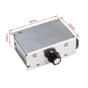220V AC SCR Ρυθμιστής τάσης 4000W Ηλεκτρονικός ρυθμιστής ισχύος Θερμοστάτης Ρυθμιστής ταχύτητας κινητήρων Θερμαντικών σωμάτων Μονάδα ελέγχου 4