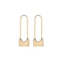 Boucles d'oreilles pendantes pour femmes trombone 1