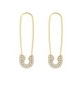 Boucles d'oreilles pendantes pour femmes trombone 2