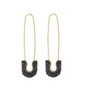 Boucles d'oreilles pendantes pour femmes trombone 3