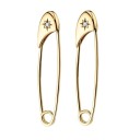 Boucles d'oreilles pendantes pour femmes trombone 5