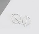 Boucles d'oreilles pendantes pour femmes en forme de cercle 3