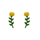 Blomma dinglande örhängen för kvinnor G1282 1