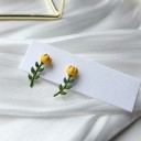 Blomma dinglande örhängen för kvinnor G1282 2