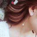 Boucles d'oreilles pendantes pour femmes en forme de papillon 4