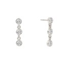Boucles d'oreilles pendantes pour femmes avec pierres 2