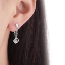 Pendientes colgantes de mujer con forma de cubo 6
