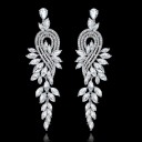 Pendientes colgantes de mujer con cristales G937 2