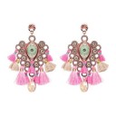 Boucles d'oreilles pendantes pour femmes avec frange G1411 3