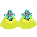 Boucles d'oreilles pendantes pour femmes avec frange G1411 9