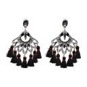 Boucles d'oreilles pendantes pour femmes avec frange G1411 14