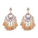 Boucles d'oreilles pendantes pour femmes avec frange G1411 15